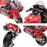 HTLNUZD 1:6 2022 Racing Motorcycle Car Model #63 for DucatiLenovo Team Alloy Die Cast Adult Collection Decoration Gift