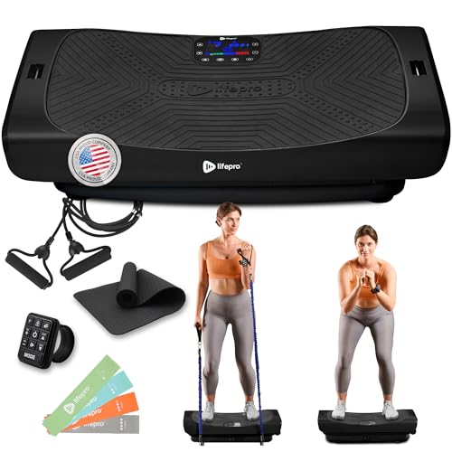 Lifepro Vibration Plate Machines – Full Body Workout, Recovery & Lymphatic Drainage with 4D Motion, Silent Operation, Joint Support, & Triple Motor Technology for Circulation, Fat Burn & Toning
