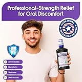 ioRinse MR: The Most Dentist & Oncologist-Recommended Oral Ulcer Rinse of its Kind. Maximum Relief of Oral Mucositis, Mouth Sores, Dry Mouth, Canker Sores, Mouth Irritation & Cancer patients, Mint 1 L