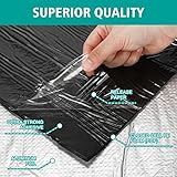 Frienda 200 Mils 70 Sqft Car Heat Sound Insulation Mat with 2 Rubber Roller Automotive Noise Deadening Mat Auto Heat Shield Sound Deadening Self Adhesive for Car Hood Ceiling Door 24 x 425 Inch