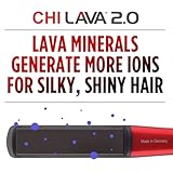 CHI Lava 2.0 Hairstyling Iron, Flat Iron Hair Straightener for an Even & Smooth Finish, Lower Temperature, Ergonomic, Comfortable Design for Easy Use