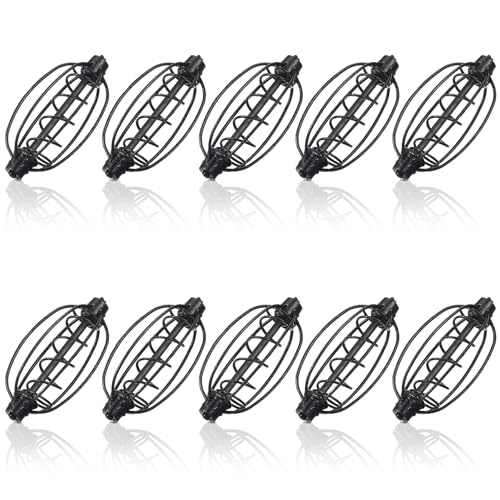 SiliFine 10 Pcs Spring Fishing Feeder Carp Bait of Pumpkin 25 Grams Bream Tackle Cage Bait Cage Holder Fishing Tackle Equipment Accessories