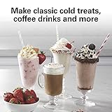 Hamilton Beach DrinkMaster Electric Drink Mixer, Retro Milkshake Maker & Milk Frother, 2 Speeds, Extra-Large 28 oz. Stainless Steel Cup, Classic Chrome