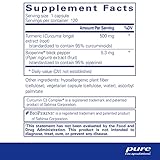 Pure Encapsulations Curcumin 500 with Bioperine - Antioxidant Supplement to Support Joints, Tissue, Liver, Colon & Cellular Health* - with Turmeric Curcumin & Bioperine - 120 Capsules