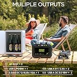 MARBERO Portable Power Station 88Wh Camping Lithium Battery Solar Generator Fast Charging with AC Outlet 120W Peak Power Bank(Solar Panel Optional) for Home Backup Outdoor Emergency RV Van Hunting