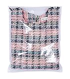 Wowfit 100 Count 12x16 Inch Clear Cellophane Plastic Bags, Resealable Self-Sealing Cello Bags Great for Packaging Clothing, Shirts, Decorative Wrappers, Party Favors, Artwork and More