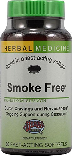 Herbs Etc. Smoke Free - Support While Quitting - Healthy Respiratory System Support - Aids Against Edginess & Unpleasant Attitudes - 60 Softgels (60 Servings)