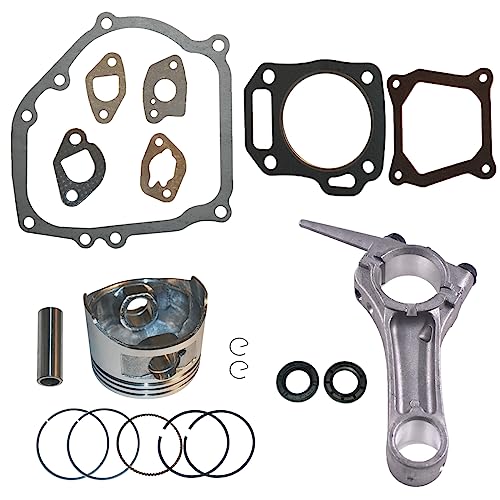 COEFEPIY GX200 GX160 68MM Piston Ring Connecting Rod Engine Full Gasket Set for Honda GX200 GX160 5.5HP 6.5HP 4-Cycle Replace 13200-ZE1-010 Gas Engine Generator Water Pump