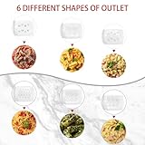 Gourmet Pasta Press Attachment for Kitchenaid Stand Mixer with 6 Different Shapes Outlet,Durable 6IN1 Pasta Extruder Kitchenaid for Spaghetti Bucatini Rigatoni Fusilli Large/Small Macaroni by POSKZLE