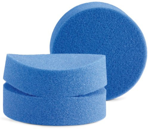 Griot's Garage Blue Detail Sponges for Car Detailing and Polishing, Foam Applicators for Waxes, Tire Dressings, Cleaners, Coatings, and Conditioners, 11205, Set of 2