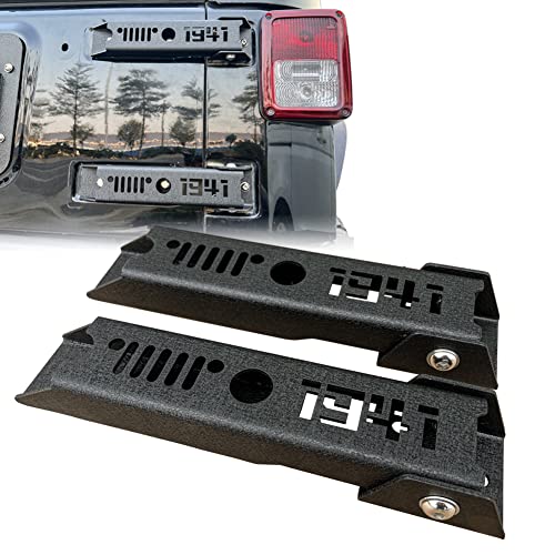 TIOYAR Wrangler Steel Heavy Duty Reinforc Tailgate Hinge Set Compatible with 2017-2017 Jeep Wrangler JK & JKU Unlimited