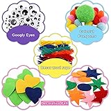 TOPZEA 12 Pack Hand Puppet Making Kit, Kids Craft and Art Aupplies Felt Sock Puppet Creative DIY Make Your Own Puppets Kits with Pompoms and Wiggle Googly Eyes Storytelling Role Play Party Supplies