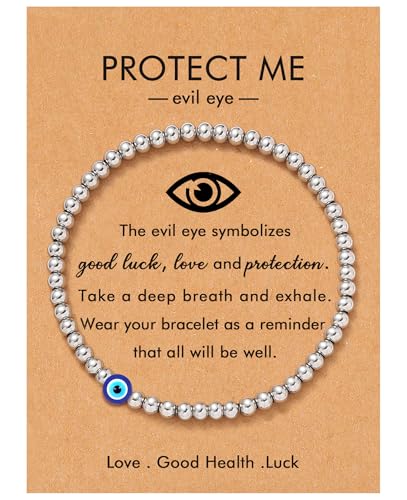 OBSUN Evil Eye Bracelets Protection Bracelet Lucky Blue Eye Jewelry Evil Eye Bracelet for Women (evil eye)