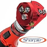 Sharpie DXCL Hand-Held Cordless Tungsten Sharpener Grinder, Adjustable 15°- 45°, Diamond Ground Tapers (Auburn Red/Auburn Red)