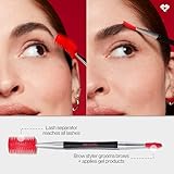 Revlon Lash & Brow Styling Tool, Dual Ended Eyelash Separator & Eyebrow Brush Spoolie, Works with Mascara & Brow Makeup, 1 count