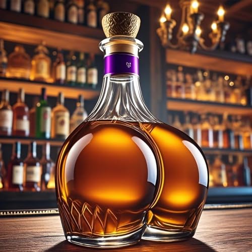 JDZYFFS Whiskey Decanter Bottle - Art Statue, Glass Whiskey Decanter, 2025 New Funny Whiskey Bottle, Beautiful Engraved Glass Statues, Home Bar Accessories, Holiday Gifts(Ass)