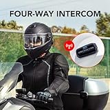 Sena Outrush R Bluetooth Modular Motorcycle Helmet with Intercom System (Matte Black, S)