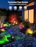 APPECK Outdoor Landscape Spotlights, WiFi Smart Landscape Lighting, RGBW Color Changing Smart Low Voltage Spot Lights, with APP/Voice Control, for Patio Garden Driveway Sidewalk, 6 Pack