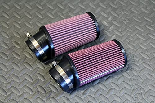 2 x fits Yamaha Banshee K+N style pods air filters Keihin PWK 38 39 41mm carbs