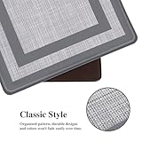 Mattitude Kitchen Mat [2 PCS] Cushioned Anti-Fatigue Kitchen Rugs Non-Skid Waterproof Kitchen Mats and Rugs Ergonomic Comfort Standing Mat for Kitchen, Floor, Office, Sink, Laundry, Gray and Gray