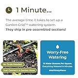 Garden Grid Watering System | Garden Watering System, Raised Bed Watering System, Drip Irrigation System, Raised Garden Sprinkler | Preassembled Drip Irrigation Kit - 4x8 (44"x88")