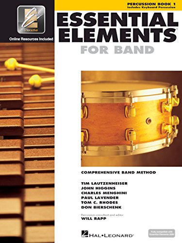 Essential Elements for Band – Percussion/Keyboard Percussion Book 1 with EEi | Beginner Percussion Sheet Music and Online Audio | Hal Leonard Essential Elements Series