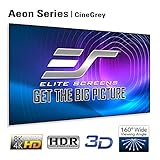 Elite Screens Aeon Series 120-Inch 16:9 EDGE FREE 8K / 4K Ultra HD Fixed Frame Projector Screen, CineGrey Matte Grey for Standard/Short/Ultra Short Throw Projectors, Home Theater & Office Use, AR120H2