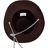 Funny Party Hats Brown Felt Cowboy Hat for Kids and Babies - Western Party Hat - One Size Fits Most