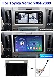 2 Din Android 12 Car Stereo for Toyota Verso 2004-2009 2K/QLED Touch Screen Car Radio with GPS Navigation/Bluetooth 5.1/FM RDS/Wifi/4G/Carplay/SWC/DSP+Rear View Camera,M6 pro Plus/8+128g/9.5"