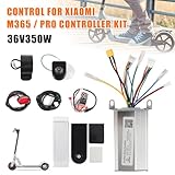 Ovfioaji Scooter Controller Kit for Xiaomi M365 Scooter Parts 350W 36V Control Brakes Electric Scooter Controller Board Kit(Black)