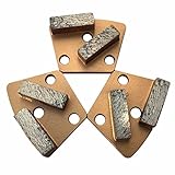 Trapezoidal Diamond Grinding Discs for Warrior, XtremePolishing & ASL Grinders, 30/40 Grit, Soft Bond, Set of 3PCS