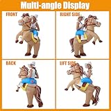 JOYBRO Inflatable Costume Adult Funny Horse Costume Cowboy Riding Horse Costume Halloween Costumes Men Women Blow up Costumes for Adults