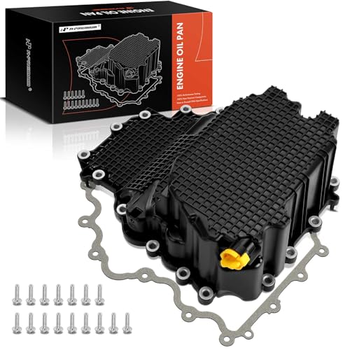 A-Premium Engine Oil Pan w/Gasket & Bolt Kit Compatible with Ford F150 2017-2019 3.5L, F150 2018 3.3L, Expedition 2018-2019 3.5L & Lincoln Navigator 2018 3.5L - Replace Part HL3Z-6675-A