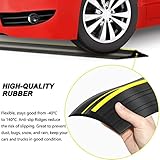 Jin&Bao Universal Garage Door Threshold Seal Strip 20FT Kit, Bottom Waterproof Rubber Weather Stripping Replacement（Yellow, 2 Adhesive）