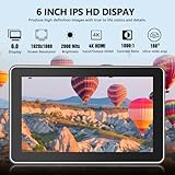 VILTROX DC-X2 6’’ Touchscreen Camera Monitor 4K HDMI, Ultra Bright 2000nits Camera Field Monitor with Battery and Sunshade Hood, 3D LUT, Focus Peaking, Vector Scope, Full HD 1920x1080