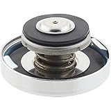 Chrome Round Radiator Pressure Cap 15 lbs, 15 PSI, Universal Fit with 1-1/2" Interior Seal & 2-3/8" Exterior O.D., Durable Chrome Finish, Standard Neck Compatible