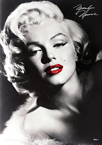 MIGHTYPRINT Marilyn Monroe – Red Lips – Durable 17” x 24" Wall Art – NOT Made of Paper – Officially Licensed Collectible