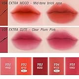 BBIA Last Velvet Tint - Soft & Creamy Matte Finish Lip Stain, Blur Effect with Velvety Texture, Long-Lasting, High Pigment, Lightweight, Non-Drying, Vegan, Korean Lip Makeup (V03 EXTRA RED)