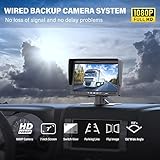 DVKNM Upgrade Dual Backup Camera Monitor Kit 7" HD 1080P Monitor IP69 Waterproof Rearview Reversing Rear View Camera for Truck Trailer Semi-Trailer Box Truck RV Pickup Truck Easy Installation (TZ102)