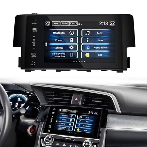 LIAMORFE 7" LCD Display Touch Screen Navigation Touchscreen Monitor with Frame for 2016-2018 Honda Civic Coupe/EX/LX Replace # 39710-TBA-305/39710-TBA -A21 / 39710-TBA-A11