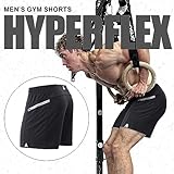 Anthem Athletics Hyperflex 5 Inch Men's Workout Shorts - Zipper Pocket Short for Running, Athletic & Gym Training - Black Onyx G2 - Large