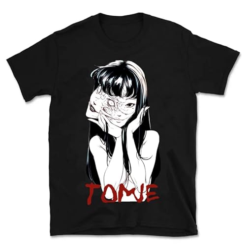 Junji Ito Shirts Men's Women's Shirts Soft Round Neck Short-Sleeve T Shirts Black L