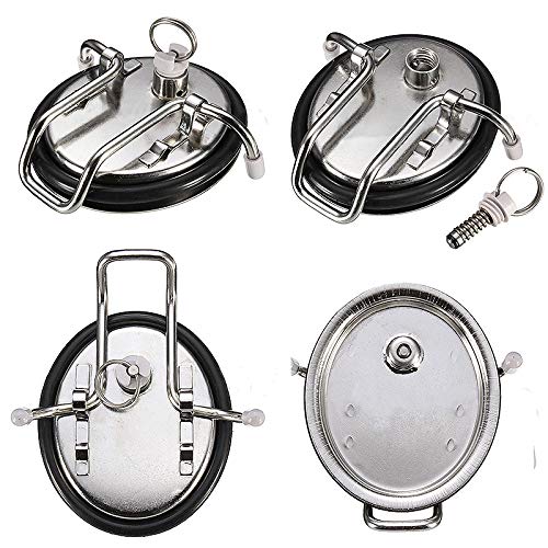 Semfeil Brew 304 stainless steel Cornelius Keg Lid New Replacement Corny Keg (Soda Keg) Lid with New O-ring for Cornelius or Firestone Kegs for homebrew beer kegging…