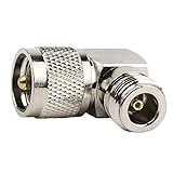 Eagles (Pack of 2 N Female to UHF Male 90 Right Angle Connetor Adapter, PL-259 Right Angle Connector Coaxial Coax Adapter