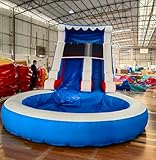 24FT(L) Commercial Grade Water Slide for Kids Adults, (Heavy Duty Full PVC) (Big Airtight Splash Water Pool), (1100w Blower), Inflatable Waterslide for Backyard, Ocean Outdoor Slide Park, 24x13x12ft