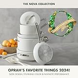 GreenPan Nova 10-Piece Cookware Pots and Pans Set, Oprah’s Favorite Things 2024, PFAS-Free Ceramic Nonstick, Fry, Sauté, Stockpot, Utensils, Lids, Induction Suitable, Dishwasher, Oven Safe, Cream