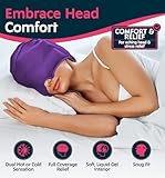 Magic Gel Migraine Ice Head Wrap - FSA HSA Eligible | Real Migraine & Headache Relief | The Original Headache Cap | Cold, Comfortable, Dark & Cool; Endorsed by Physicians, Loved by Thousands - Purple