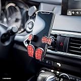 Marvel Spider-Man Hug Buddy Air Vent Car Phone Holder, Adjustable, Universal Fit, Cell Phone Mount with iPhone, Samsung Galaxy, LG, Google, Pixel, Moto, Black and Other Smartphones