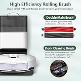 isinlive Accessories Kit Compatible with Roborock S8 Pro Ultra Robot Vacuum Cleaner, 1 Set Main Brush, 1 Rolling Brush, 4 HEPA Filters, 4 Side Brushes, 4 Mop Cloth Pads, 2 Dust Bags, 1 Cleaning Tool