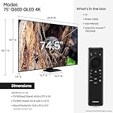 SAMSUNG 75-Inch Class QLED 4K Q80D Series Quantum HDR+ Smart TV w/Dolby Atmos, Object Tracking Sound Lite, Direct Full Array, Motion Xcelerator, Alexa Built-in (QN75Q80D, 2024 Model)